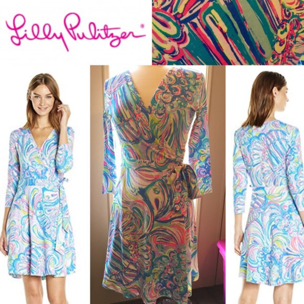 Lilly Pulitzer Emília Guilty Pleasure Wrap Dress